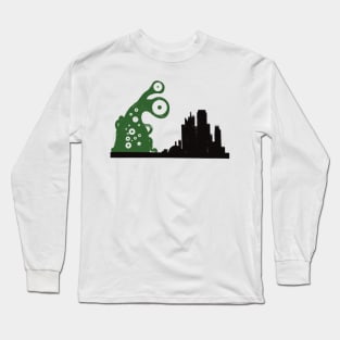 Giant many eyed blob Attack Long Sleeve T-Shirt